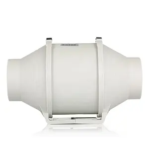 Sistema de ventilación mejorado para tienda de cultivo Ventilador de flujo mixto en línea EC de 4 pulgadas