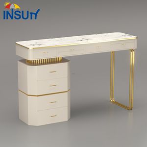 MESA <span class=keywords><strong>DE</strong></span> MANICURA moderna, escritorio <span class=keywords><strong>de</strong></span> manicura <span class=keywords><strong>de</strong></span> metal ins, mármol dorado, nuevo <span class=keywords><strong>diseño</strong></span>, <span class=keywords><strong>2022</strong></span> - Product Image 1