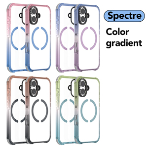 Soonleader Usine En Gros Gradient Anti-Chute Magnétique TPU TPE Bord Cas Antichoc Coloré Conception <span class=keywords><strong>Couverture</strong></span> de Téléphone Pour iPhone 16 - Product Image 2