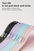 Câble de date de tresse en alliage d'aluminium couleur Premium 1m câble de charge rapide haute vitesse de type C USB C-USB C 60W PD 27W