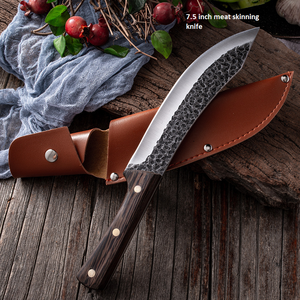 Cuchillo de Carnicero de Acero de Alto Carbono Afilado a Bajo Precio, Cuchilla para Carne, Cuchillo para Rebanar Huesos, Hecho a Mano y Forjado para Desollar y Bushcraft - Product Image 5