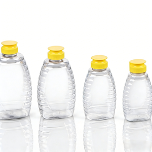 Honey <b>Bottle</b> Transparent Flip-top Pear Syrup <b>Squeeze</b> <b>Bottle</b> Food-grade <b>Plastic</b> 115ml 180ml 320ml 360ml - Product Image 2