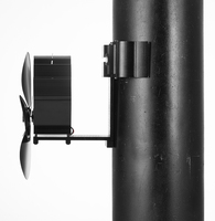Ventilateur de chauffage intérieur d'hiver pour cheminée en bois à 4 pales d'échappement EcoFan Poêle à granulés Cheminée magnétique Ventilateur de poêle à combustion