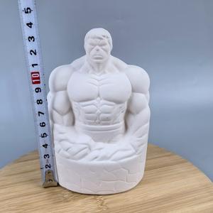 Hucha de cerámica DIY con grafiti, adornos de unicornio de arcilla de <span class=keywords><strong>plastilina</strong></span> de 12 Colores, pintura en blanco Lisa para niños - Product Image 6