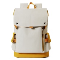 Sac à dos décontracté pour ordinateur portable en polyester Oxford grande capacité, durable et tendance, avec rabat, idéal pour l'école