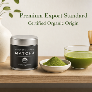Poudre de matcha aromatisée aux fruits en boîtes, plusieurs saveurs, thé vert biologique, possibilité d'emballage personnalisé, fourniture en marque blanche - Product Image 1