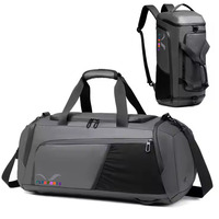 Sac de voyage personnalisé pour équipement de gymnastique sportive avec sangles à compartiment pour chaussures, parfait pour les entraîneurs d'équipe, idéal pour le football, le baseball