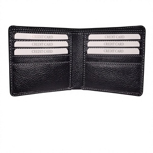 Portefeuille court pour homme en cuir de vache véritable, broderie lettre ouverte, motif étoile BS INTERNATIONAL, style tendance, imperméable, cadeau - Product Image 3