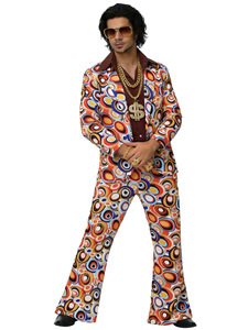 Vente en gros de costumes rétro nostalgiques des années 70 et 80, vêtements de performance disco, costumes d'Halloween unisexes pour couples, robes incluses - Product Image 3