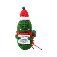 Poupées de Noël artificielles en laine crochetée et tricotée - Motifs Bonhomme de neige, Renne, Père Noël pour les 14 ans et plus