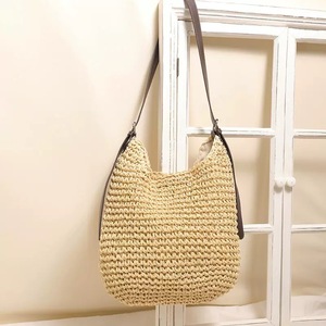 Sac à bandoulière en paille tressé à <span class=keywords><strong>la</strong></span> main, grand format, doux, style bohème vintage marron, idéal pour l'été et <span class=keywords><strong>la</strong></span> plage, pour femme, collection 2026 - Product Image 4