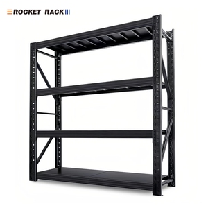 Fabrieks prijs 4-laags metalen magazijnopslagrekken en schappen 200kg 300kg 500kg stapelbare rekken & schappen - Product Image 1