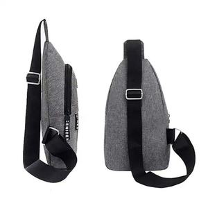 Men's <b>Chest</b> Bag New Youth Student Waist Bag Leisure <b>Small</b> Backpack Sports Trend Solid Color Single Shoulder Messenger Bag - Product Image 3