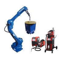 Robot de Soldadura Industrial de 6 Ejes con Controlador YRC1000, Carga Útil de 12 kg, Posicionadores de Soldadura