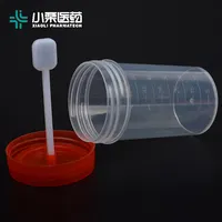 Cup Urine Xiao Li Custom Disposable Stool Sampling Cup With Spoon 40ml 60ml Screw Cap Plastic Urine Sputum Sample Cup Stool Cup