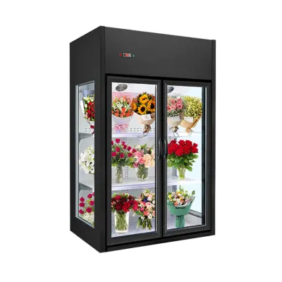 Flower Shop Vitrine Kühlschrank Eintüriger Luft zähler Kühler Kühlschrank für Blumen
