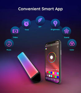 Nuevas Barras de Luz Nocturna Inteligentes con Control de Sonido y Retroiluminación RGB, Funcionan con Bluetooth, Luz LED para Juegos, Decoración de TV, Lámpara - Product Image 3