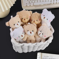 Promotion mignon dessin animé Mini ours en peluche porte-clés en peluche jouets sac à dos charme Kawaii peluche ours porte-clés pour cadeaux