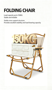 Silla Kermit de Aluminio de Grado Aeronáutico, Silla Plegable Reforzada con Doble Remache, Silla Ligera de Primera Calidad para Exteriores, Ideal para Glamping de Alta Gama - Product Image 5