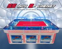 QIQU Source usine IGS Ocean King série Machine de jeu de tir de poisson 55 pouces 8 joueurs armoire rouge détachable