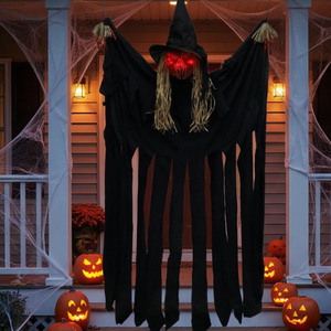 Bruja Fantasma Animatrónica Colgante con Sonido - Accesorio <span class=keywords><strong>de</strong></span> Bruja Oscilante con Efecto <span class=keywords><strong>de</strong></span> Sonido para Decoración <span class=keywords><strong>de</strong></span> Casa Embrujada <span class=keywords><strong>de</strong></span> Halloween - Product Image 5