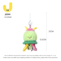 Peluche Adorable en Forme de Coléoptère Feuille, Pendentif Porte-clés Insecte en Polyester et Coton PP, Cadeau d'Anniversaire Unisexe