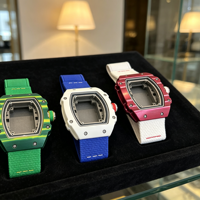 Montre automatique de luxe pour homme en fibre de carbone TPT de haute qualité, ultra-fine, squelette, mécanique, pour affaires et mode
