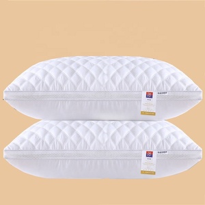 <span class=keywords><strong>Oreiller</strong></span> d'hôtel en polyester durable, lavable en machine, antibactérien, avec logo Pillow Factory, emballage de literie - Product Image 1