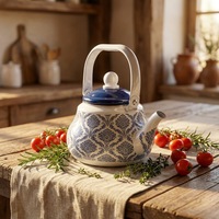 Bouilloire à thé émaillée de style arabe, pot émaillé en forme de poire anti-fuite, bouilloire à thé