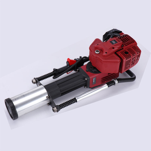 Pile driver portable à essence avec moteur importé, couleur noire, quatre temps, machine durable pour clôtures - Product Image 3