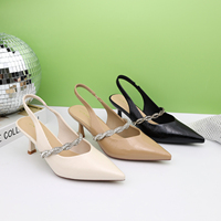 Chaussures à talons élégantes pour femmes, confortables, à prix bas, avec strass, nouvelle collection, vente en gros, design original du fabricant