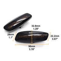 Feux de position latéraux dynamiques ambrés à LED pour Citroën C3 C4 Picasso C5 DS3 DS4 Peugeot 207 308 3008 5008 RCZ Car Lamps