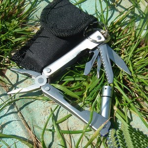 Multi Functional Folding <b>Pliers</b> 1/4 In Smooth Jaw <b>Mini</b> Combination Tool For Outdoor Survival Use - Product Image 1