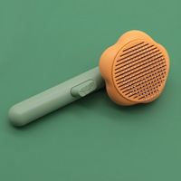 Brosse démêlante Sunflower pour animaux de compagnie avec bouton autonettoyant pour chats et chiens (anti-chute et démêlante)