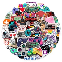 Autocollants en vinyle Pvc imperméables pour Console de jeu, 50 pièces, pour bagages, ordinateur portable, bouteille d'eau, téléphone portable, voiture, autocollants à faire soi-même