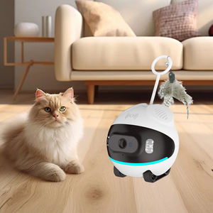 Robot de Juguete para Mascotas <span class=keywords><strong>con</strong></span> Cámara Web Móvil para Monitoreo de Mascotas, Ecológico, de Plástico, <span class=keywords><strong>con</strong></span> Video, Voz e Intercomunicador Bidireccional para Perros - Product Image 3