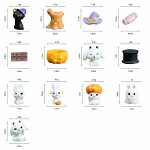 Accessoires en résine Whimsigoth Lapin d'Halloween Peints à la main 3D Ornements de jardin fantaisistes Charmants Décoration d'intérieur directement de l'usine - Product Image 3