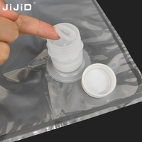 JIJID Voedselveilige 10L BIB Zakdoos Duurzame Schroefringklep Vloeistofzak voor Sap, Kookolie, Bier, Champagne, Tequila, Aanpasbaar
