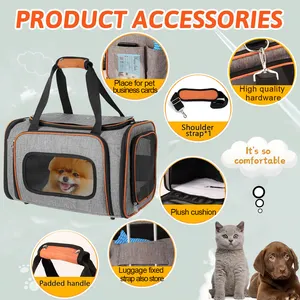 Pet Dog Carrier Bag Hot Sale High Quality Durable Airline Approved Cat Bag Pet Carrier For Travel