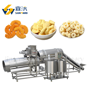 Puffing Snacks Fabricación de alimentos Equipo extrusor Froot Loops Bolas de queso Grano Maíz Snacks Línea de procesamiento de plantas - Product Image 3
