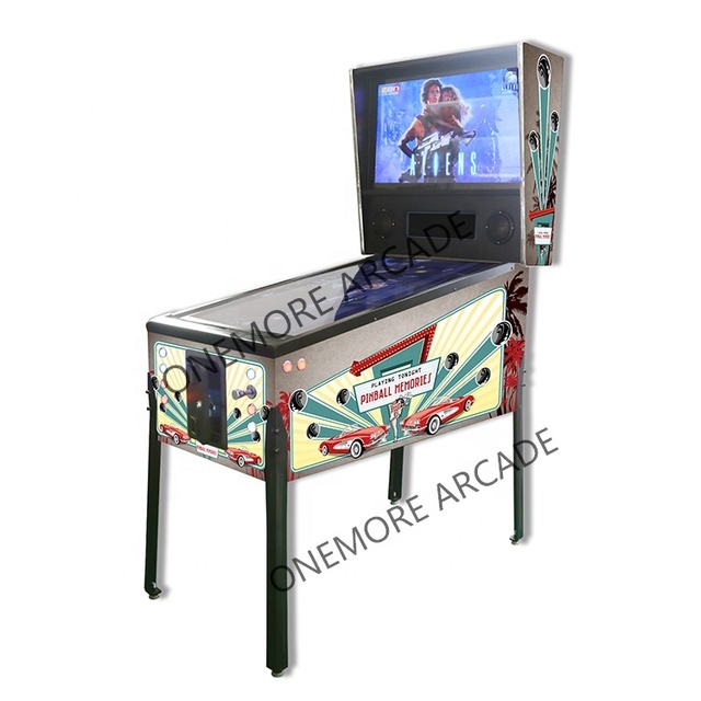 Coin Operated 3 Screen Virtual Pinball Machine with Flipper