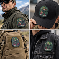 Écusson PVC moulé 3D personnalisé, badge logo en caoutchouc souple, imperméable, flexible et durable pour vêtements, vestes et tenues d'extérieur