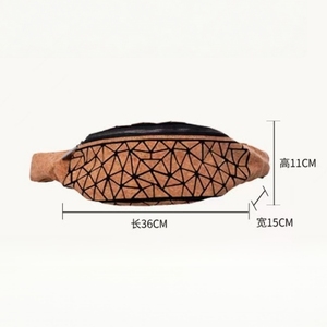 Bolsa cintura <span class=keywords><strong>de</strong></span> <span class=keywords><strong>corcho</strong></span> para hombres: bolso <span class=keywords><strong>de</strong></span> cadera impermeable para exteriores, correa cruzada ajustable, ideal para senderis - Product Image 6