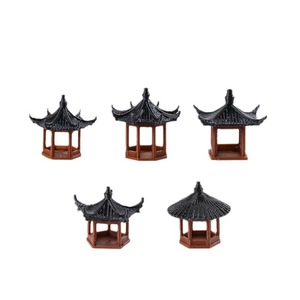 Bonsai in Miniatura, Paesaggio Roccioso, Acquario, Scenografia per Acquari, Piccoli Ornamenti, Modello di Architettura Cinese Antica, Cortile - Product Image 5