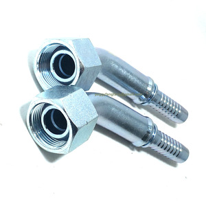 22611 BSP femmina 45 gradi raccordo tubo idraulico zinco placcato superficie di trattamento serie <span class=keywords><strong>DKR</strong></span> - Product Image 5