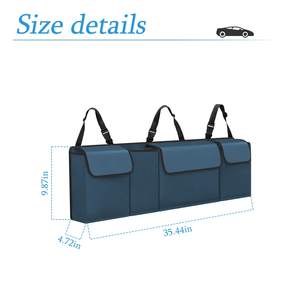 Organizador <span class=keywords><strong>de</strong></span> coche resistente personalizado <span class=keywords><strong>de</strong></span> fábrica, <span class=keywords><strong>bolsa</strong></span> <span class=keywords><strong>de</strong></span> carga plegable impermeable, 4 bolsillos, Ahorrador <span class=keywords><strong>de</strong></span> espacio <span class=keywords><strong>para</strong></span> SUV, camión, MPV, libera el suelo del maletero - Product Image 3