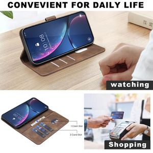 Étui de protection pour téléphone portable avec porte-cartes et support, en cuir PU, pour <span class=keywords><strong>Redmi</strong></span> <span class=keywords><strong>A7</strong></span> Pro, coque de protection - Product Image 3