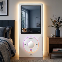 Miroir Selfie LED Tactile Éclairé IP44 Moderne Personnalisé pour Salons, Gymnases, Villas, Appartements, Lieux d'Événements - Dropshipping