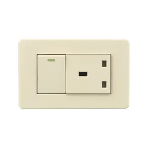 EUA Interruptor De Luz Elétrico Padrão 20A Duplo Usb 110-240V Interruptor De Tomada De Parede E Soquete