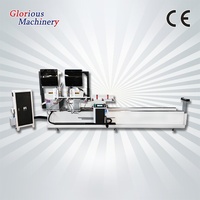 Machine de découpe de profilés en aluminium à double tête CNC pour fenêtres et portes à coins arrondis, scie à découper les profilés en aluminium